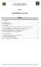 SERVIÇO PÚBLICO FEDERAL CONSELHO REGIONAL DE ENGENHARIA E AGRONOMIA DE GOIÁS EDITAL CONCORRÊNCIA N.º 001/2015 ÍNDICE