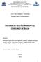 SISTEMA DE GESTÃO AMBIENTAL: CONSUMO DE ÁGUA