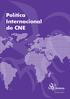 Política Internacional do CNE