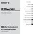 IC Recorder ICD-UX60/UX70/UX80. Manual de instruções. Preparativos. Operações básicas. Os vários modos de gravação. Reprodução/Eliminação