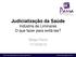 Judicialização da Saúde Indústria de Liminares O que fazer para evitá-las? Sérgio Parra 17/10/2013