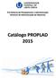 Catálogo PROPLAD - 2015