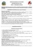 PREFEITURA MUNICIPAL DE SÃO PEDRO PROCESSO SELETIVO 01/2011 ANEXO I PROGRAMA DE PROVAS