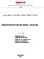 GUIA DE ATIVIDADES COMPLEMENTARES. Departamento de Ciências Exatas e Gerenciais