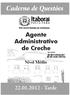 Agente Administrativo de Creche Nível Médio