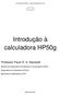 Introdução à calculadora HP50g