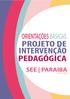 PROJETO DE INTERVENÇÃO PEDAGÓGICA