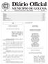 2010 GOIÂNIA, 27 DE JULHO - TERÇA-FEIRA PÁG. 01 DECRETO... PÁG. 07 PORTARIA... PÁG. 10 EXTRATOS... PÁG. 15 HOMOLOGAÇÃO...