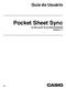 Guia do Usuário. Pocket Sheet Sync. for Microsoft Excel 95/97/2000/2002 Version 1.1