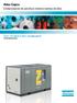 Atlas Copco. Compressores de parafuso rotativo isentos de óleo. ZR/ZT 110-750-FF & ZR/ZT 132-900 VSD-FF 110-935 kw/150-1253 hp
