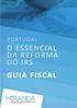 Nota introdutória. Entrada em vigor GUIA FISCAL