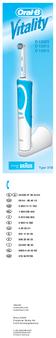 D 12523 D 12513 D 12013. Type 3709 08 44-88 40 10 IRL 02-667 86 23 0800-4 45 53 88. Internet: www.oralb.com www.braun.com