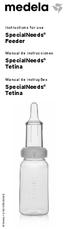 SpecialNeeds Feeder. SpecialNeeds Tetina. SpecialNeeds Tetina. Instructions for use. Manual de instrucciones. Manual de instruções