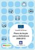 Conselho da Europa Plano de Acção para a Deficiência 2006-2015