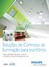 Soluções de Controlos de Iluminação para escritórios. Philips LightMaster maximiza o conforto e minimiza o consumo de energia com KNX.
