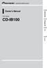 Owners Manual. Nederlands Português (B) - ipod adapter CD-IB100