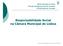 Câmara Municipal de Lisboa Direcção Municipal de Recursos Humanos DFSHS/Divisão de Formação. Responsabilidade Social na Câmara Municipal de Lisboa