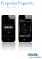 Perguntas frequentes. Gravador Philips para iphone