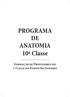 PROGRAMA DE ANATOMIA 10ª Classe. Formação de Professores do 1º Ciclo do Ensino Secundário