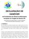 DECLARAÇÃO DE HANÔVER