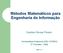 Métodos Matemáticos para Engenharia de Informação