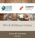 SPA & Wellness Center. Carta de Serviços 2014-2