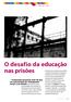 O desafio da educação nas prisões