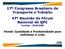 17º Congresso Brasileiro de Transporte e Trânsito. Nacional de QPC