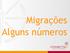 Migrações Alguns números