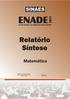 ENADE. Matemática EXAME NACIONAL DE DESEMPENHO DOS ESTUDANTES. Instituto Nacional de Estudos e Pesquisas Educacionais Anísio Teixeira - INEP