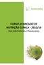 CURSO AVANÇADO DE NUTRIÇÃO CLÍNICA - 2015/16 UMA VISÃO FUNCIONAL E PERSONALIZADA