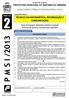 PREFEITURA MUNICIPAL DE SANTANA DO IPANEMA CONCURSO PÚBLICO MUNICIPAL 2013 P M S I /2013 INSTRUÇÕES GERAIS
