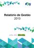 Relatório de Gestão 2013