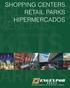 SHOPPING CENTERS RETAIL PARKS HIPERMERCADOS