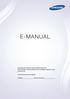 E-MANUAL. Obrigado por adquirir este produto Samsung. Para receber uma assistência mais completa, registre o seu produto em. www.samsung.