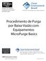 Procedimento de Purga por Baixa-Vazão com Equipamentos MicroPurge Basics