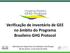 Verificação de inventário de GEE no âmbito do Programa Brasileiro GHG Protocol
