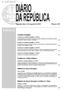 I SÉRIE ÍNDICE. Assembleia da República. Presidência do Conselho de Ministros. Ministério dos Negócios Estrangeiros