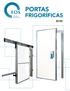 500-TR. Porta giratória para câmaras frigoríficas de resfriados, fechadura externa com chave e dispositivo interno de segurança.