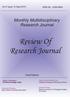 Review Of Research Journal