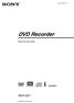 3-081-195-E2(1) PT. DVD Recorder. Manual de Instruções RDR-GX7. 2003 Sony Corporation
