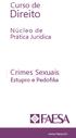 Curso de. Direito. Núcleo de Prática Jurídica. Crimes Sexuais Estupro e Pedofilia. www.faesa.br