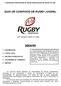 FEDERAÇÃO PORTUGUESA DE RUGBY/ASSOCIAÇÃO DE RUGBY DO SUL GUIA DE CONVÍVIOS DE RUGBY JUVENIL 2004/05