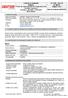 Controle de Qualidade R-CQ 06 Rev. 02 Registro Nº 006/15 Ficha de Informações de Segurança de Página 1 de 5 Produto Químico INTEGRAIS