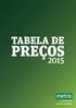 tabela de preços 2015