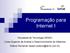 Programação para Internet I