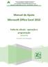 Manual de Apoio Microsoft Office Excel 2010