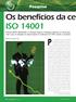 Os benefícios da ce ISO 14001