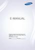 E-MANUAL. Obrigado por adquirir este produto Samsung. Para receber uma assistência mais completa, registe o seu produto em www.samsung.