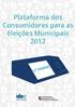 Plataforma dos Consumidores para as Eleições Municipais 2012